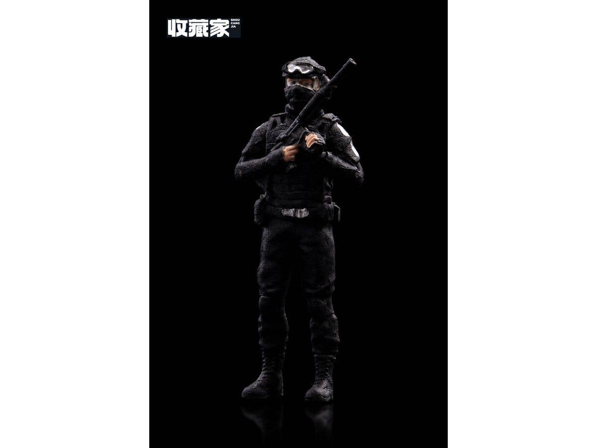 1/64 フィギュア 特殊部隊 覆面男性警察官