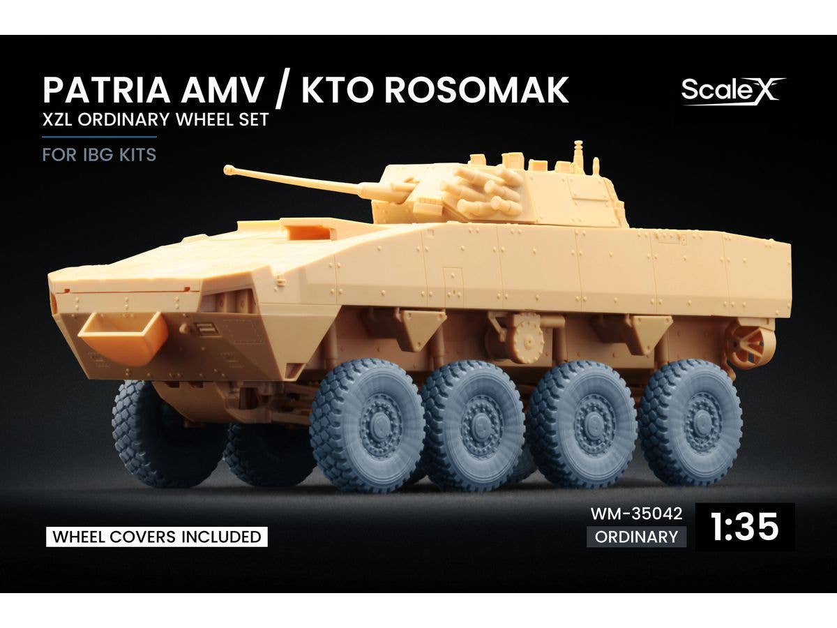 1/35 パトリア AMV / KTO ロソマク ホイールセット v1 (8個入) (IBG用)