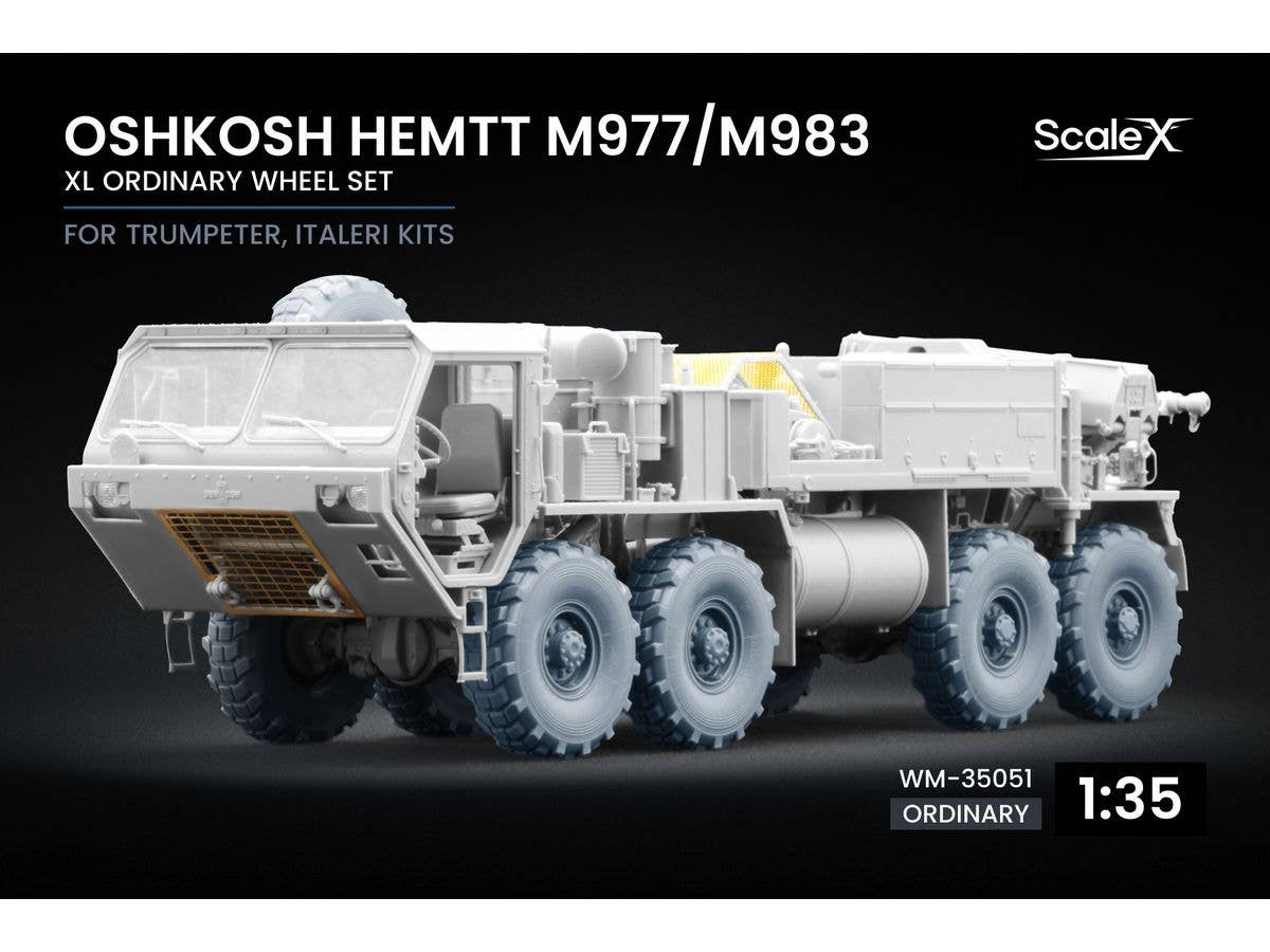 1/35 HEMMT M977/M983 ホイールセット v1 (9個入) (トランぺッター・イタレリ用)