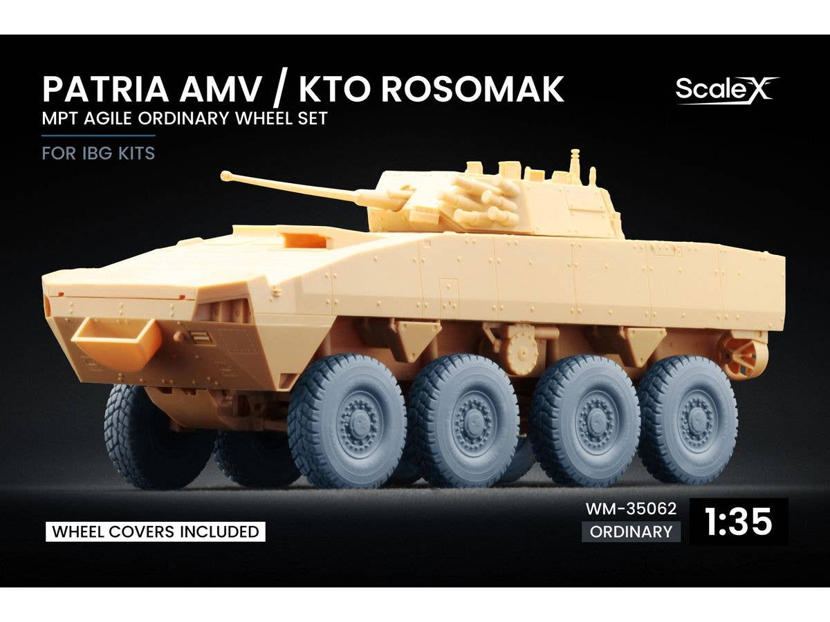 1/35 パトリア AMV / KTO ロソマク ホイールセット v2 (8個入) (IBG用)