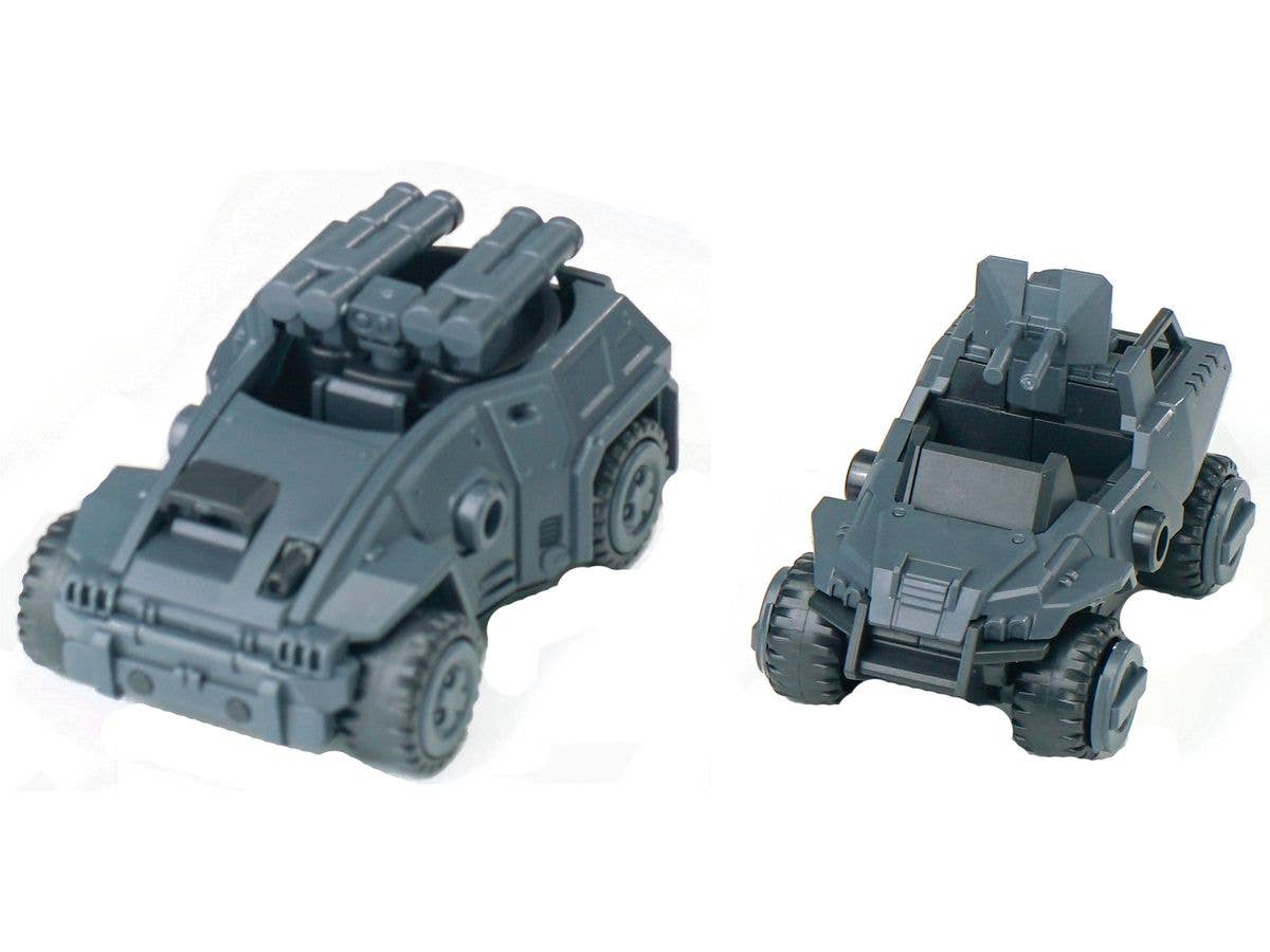 1/18 3 min projectシリーズ ヤマネコ戦闘車&ヤマアラシ戦闘車 プラスチックモデルキット(グレー)