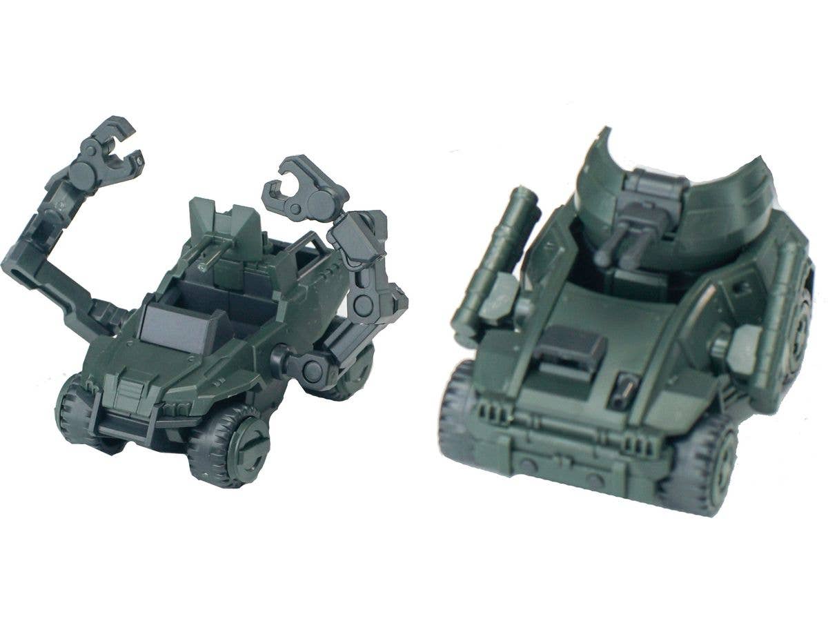 1/18 3 min projectシリーズ ヤマネコ戦闘車&ヤマアラシ戦闘車 プラスチックモデルキット(グリーン)
