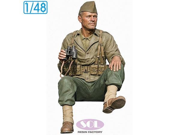 1/48 WWII アメリカ陸軍 双眼鏡を持つ車両乗員