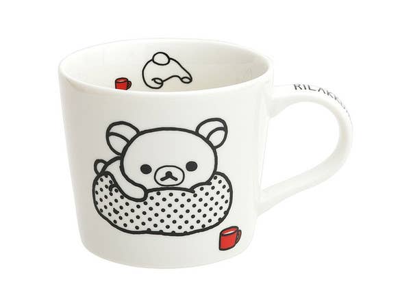リラックマ マグカップ モノクロリラックマ