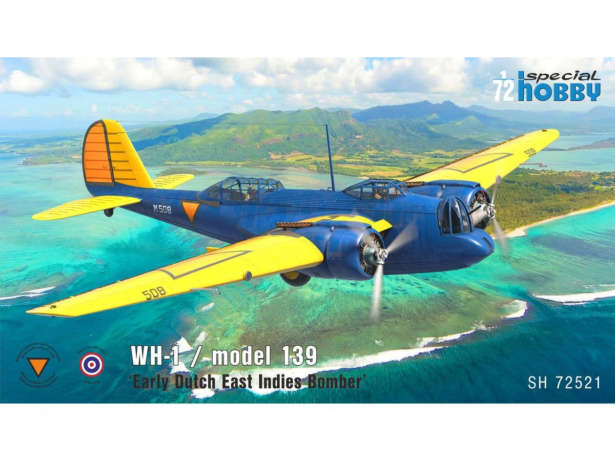 1/72 WH-1/モデル139オランダ領東インド陸軍航空隊 初期爆撃機