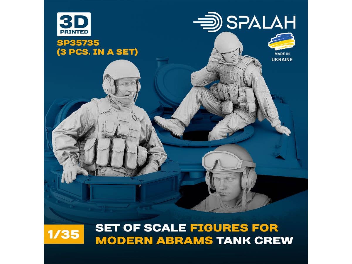 1/35 現用 M1 エイブラムス 戦車兵 (3体入)