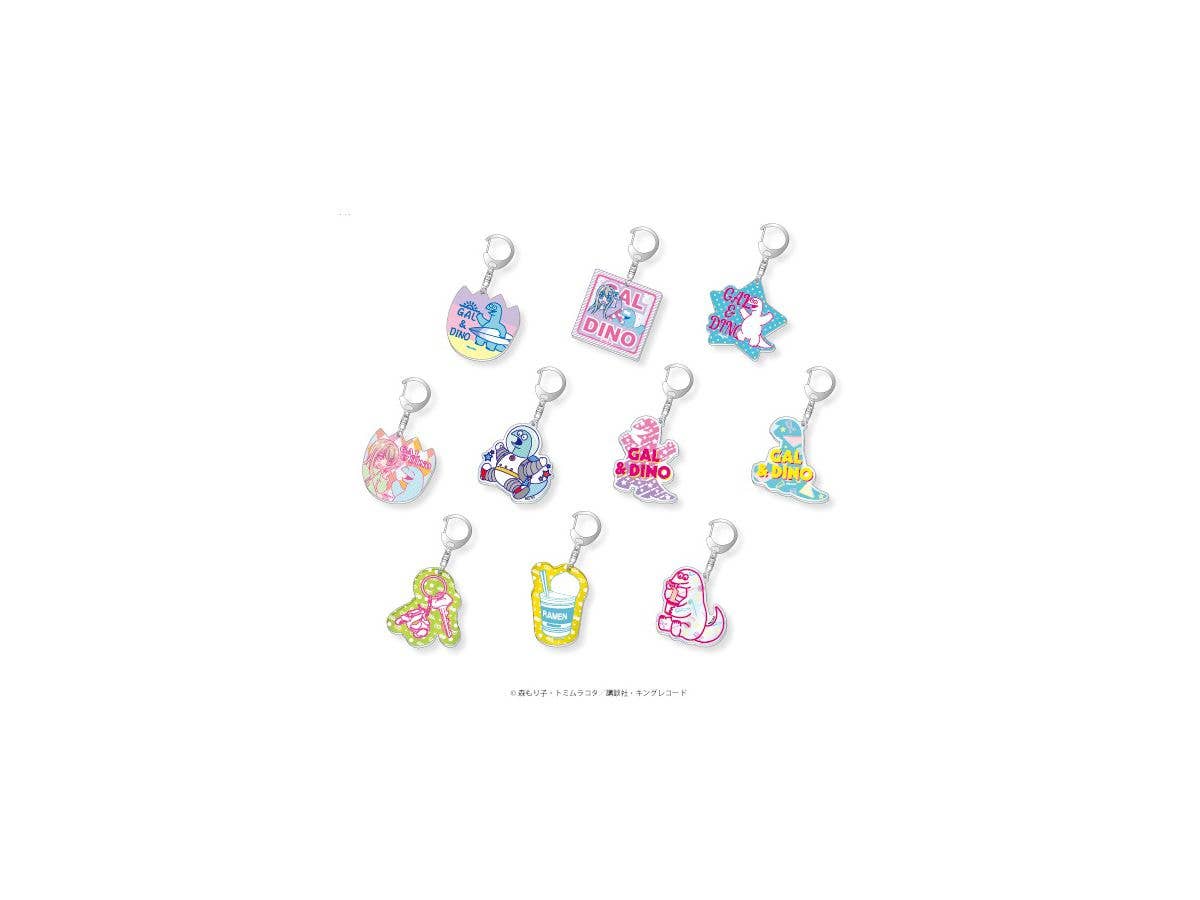 ギャルと恐竜 トレーディングアクリルキーホルダー 1Box 10pcs