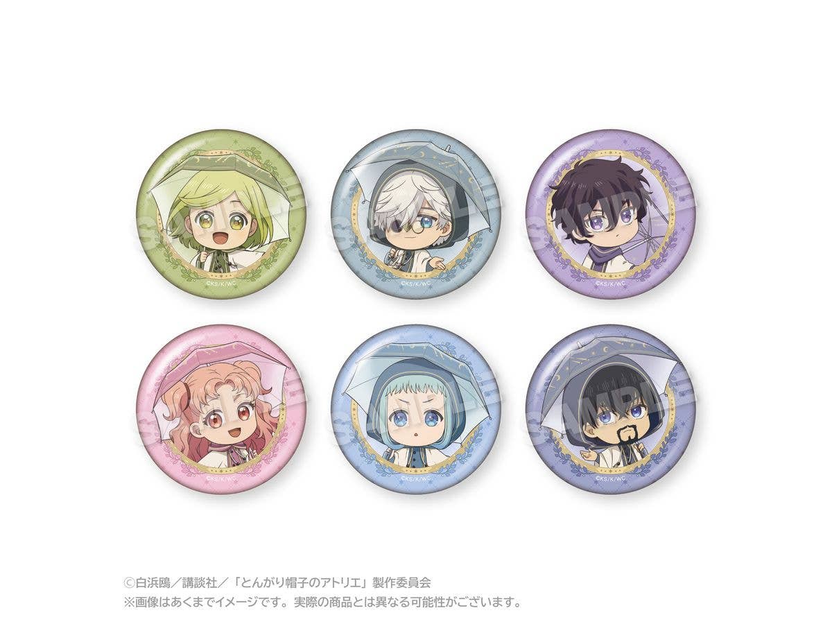 TVアニメ とんがり帽子のアトリエ: トレーディング缶バッジ 雨の日ver. 1Box 6pcs
