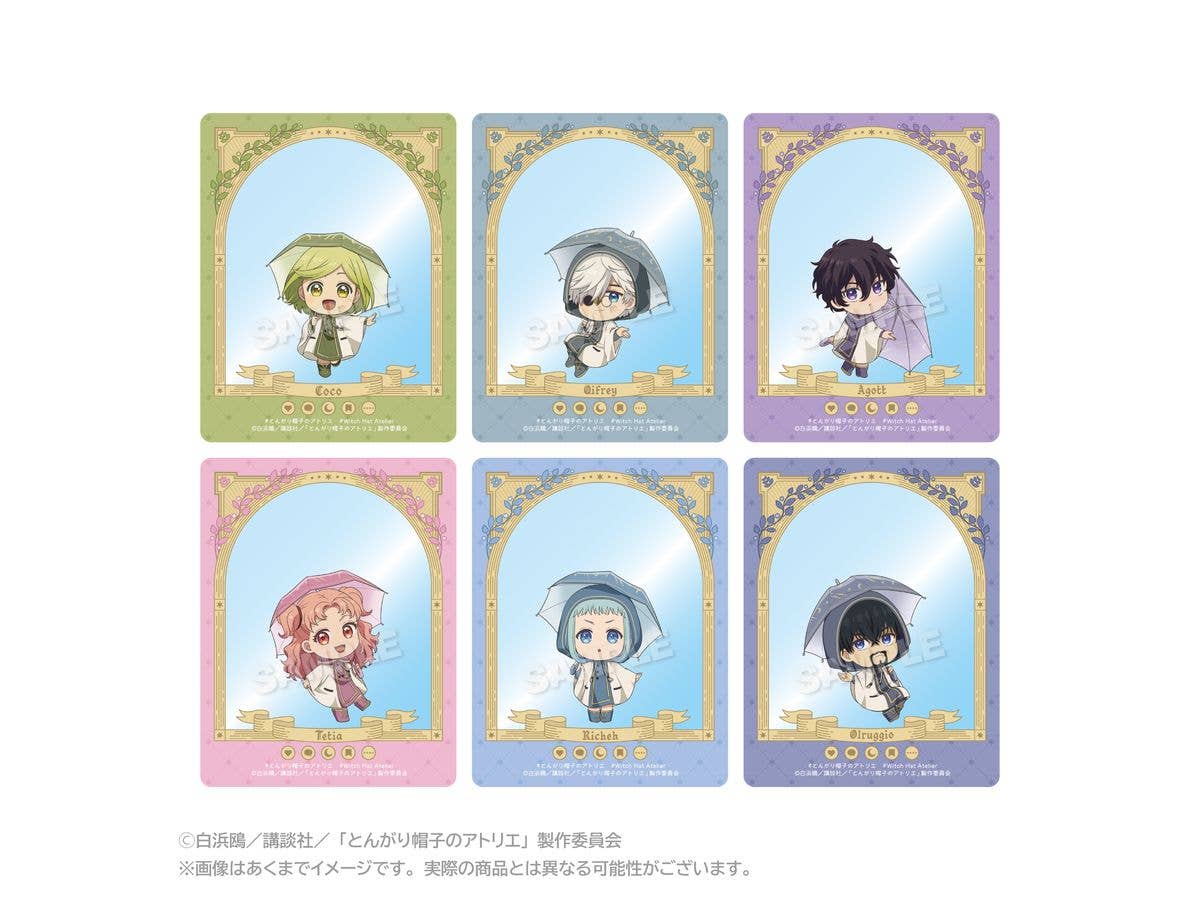 TVアニメ とんがり帽子のアトリエ: トレーディングSNS風カード 雨の日ver. 1Box 6pcs