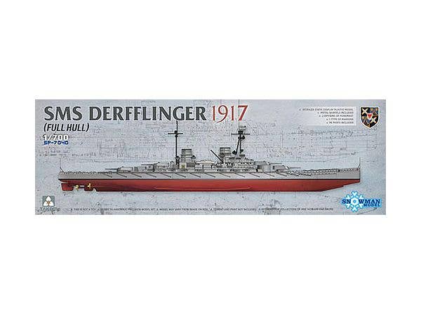 1/700 独 巡洋戦艦デアフリンガー・フルハル+メタル主砲身8本・1917