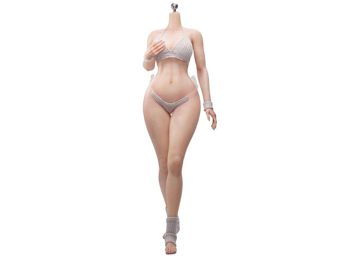 1/6 TBリーグ スーパーフレキシブル 女性シームレスボディ ナローショルダー & カーヴィーヒップ ヘッドなし / ラージバスト / ペールスキン 002