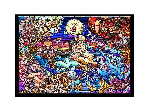 アラジン ストーリーステンドグラス (アラジン) ぎゅっと500ピース (25cm x 36cm)