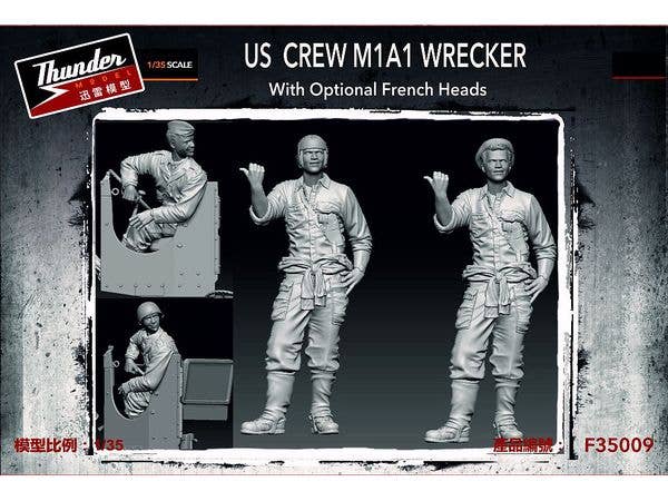 1/35 米・運転手&誘導員・M1A1重レッカー車(オープントップ)用・バックオーライ Back it up!