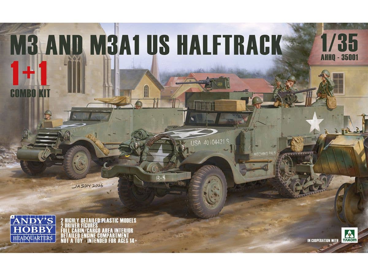 1/35 米軍 M3 & M3A1ハーフトラック 1 + 1 コンボキット
