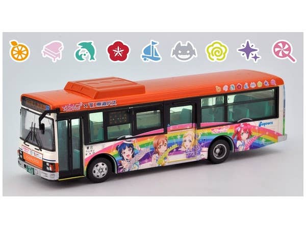1/80 JH032全国バス80 東海バスオレンジシャトル ラブライブ!サンシャイン!! ラッピングバス2号車