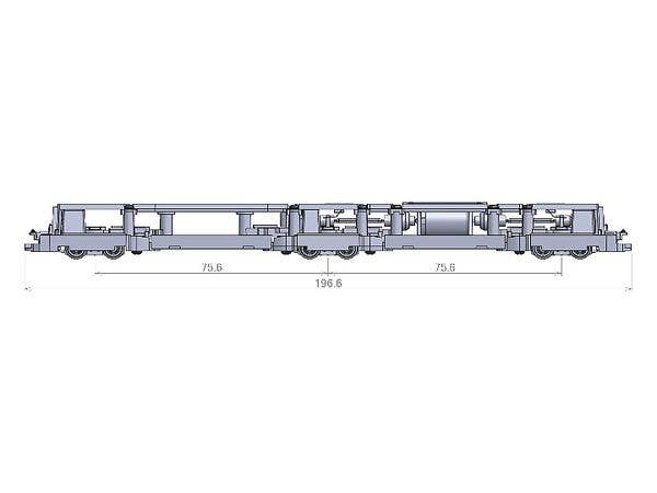 1/150 鉄道コレクション 動力ユニット LRT用5連接 TM-LRT05