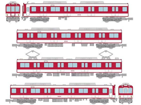 1/150 鉄道コレクション 近畿日本鉄道8000系 (初期車・新塗装・裾帯あり) 4両セットA