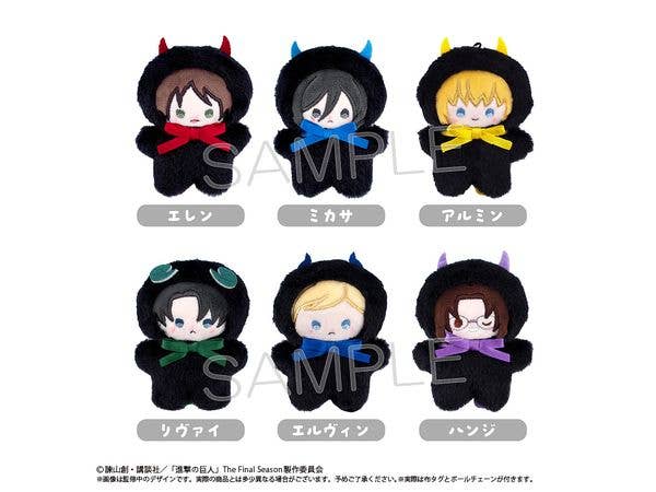 進撃の巨人 ぺたんこたぴぬい DEVIL Ver. 1Box 6pcs