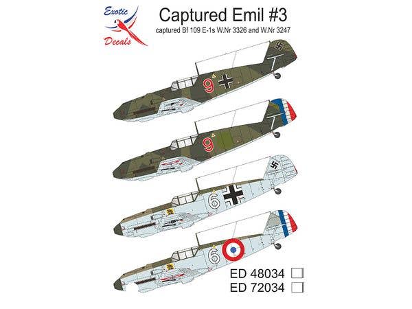 1/48 捕獲されたエミール  #3 鹵獲したBf 109 E-1s W.Nr. 3326 & W.Nr. 3247