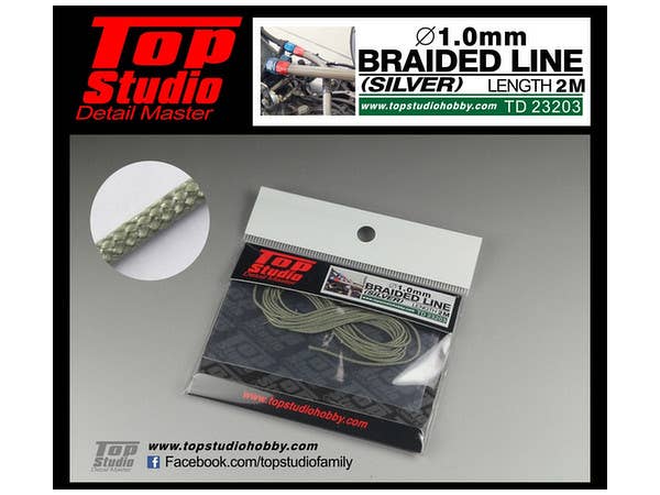 1.0mm メッシュ ホース (シルバー)