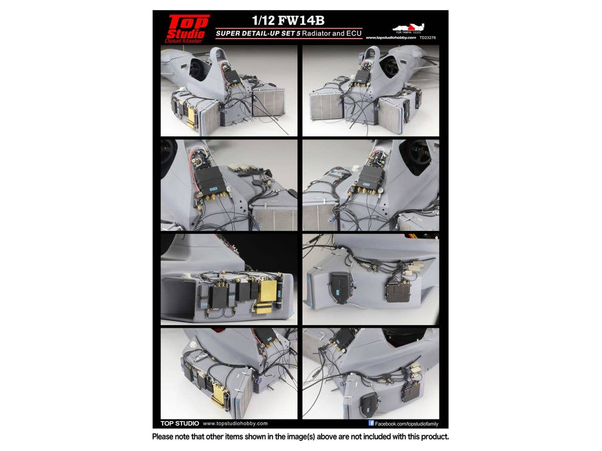 1/12 FW14B スーパーディテールアップセット5 ラジエーター ECU