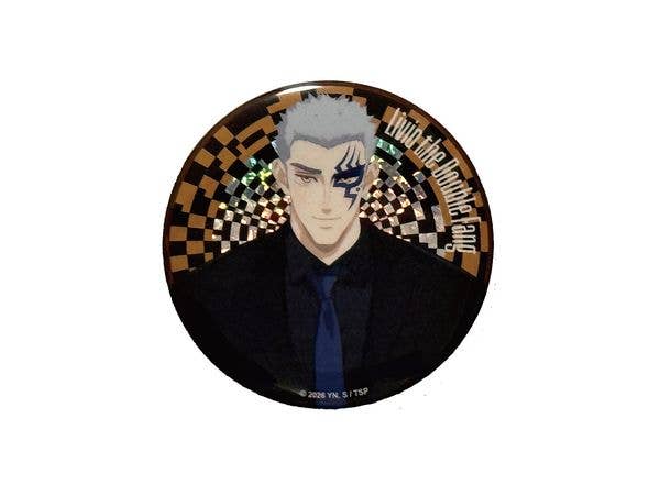 TRIGUN STARGAZE: 描き下ろし メタリック缶バッジ [リヴィオ・ザ・ダブルファング]