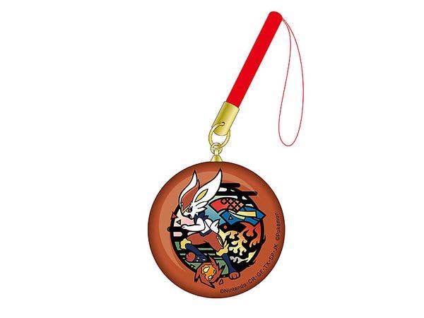 ポケットモンスター 切り絵シリーズ ガラス根付 エースバーン (再販)