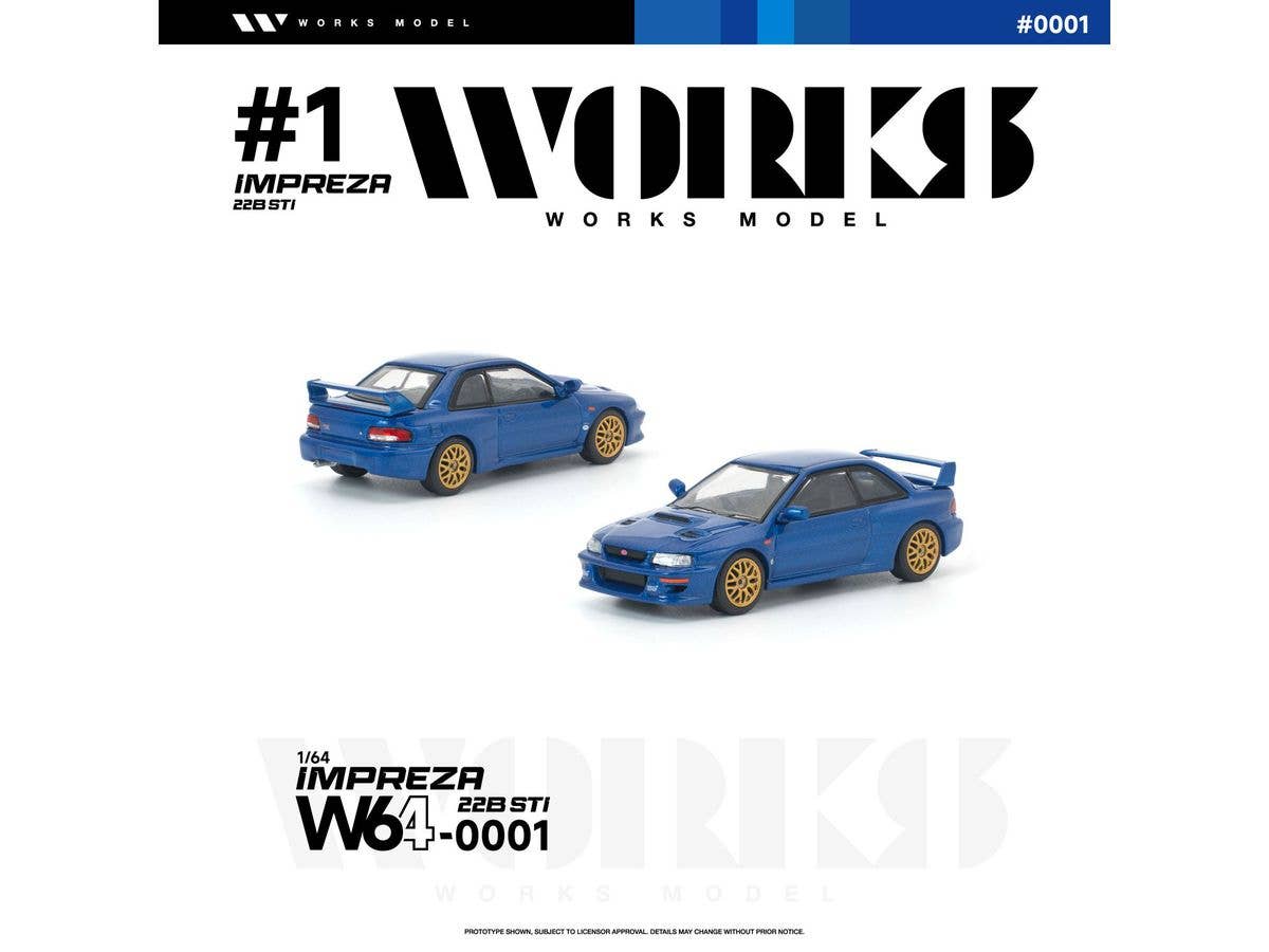 1/64 SUBARU IMPREZA 22B STI BLUE