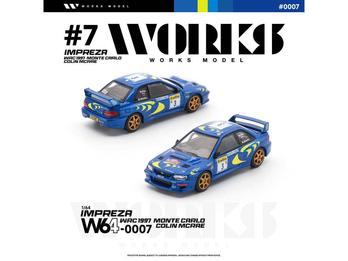 1/64 SUBARU IMPREZA WRC 1997 MONTE CARLO COLIN MCRAE