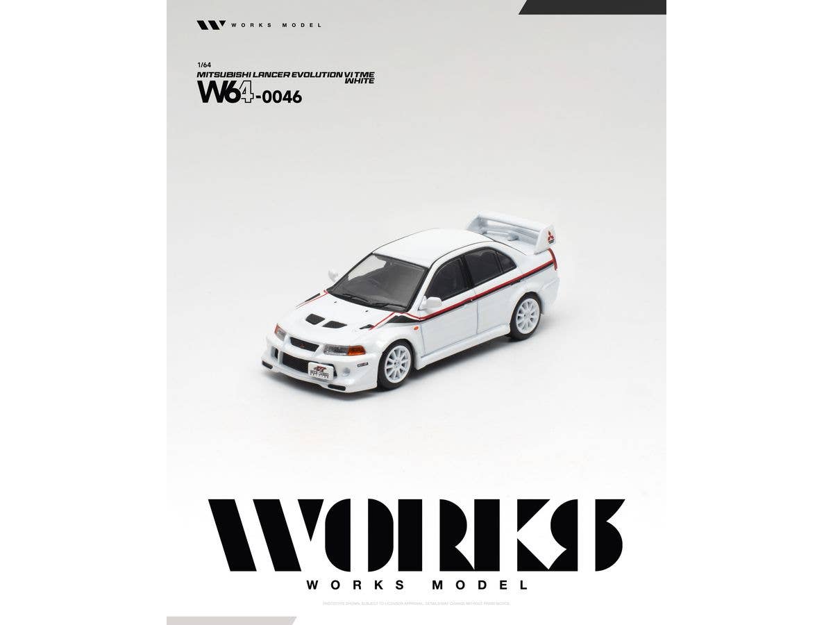 1/64 MITSUBISHI LANCER EVOLUTION VI TOMMI MAKINEN WHITE