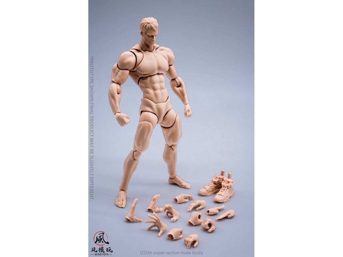1/12 (WT-001A) スーパーフレキシブル男性素体A / ペールスキン