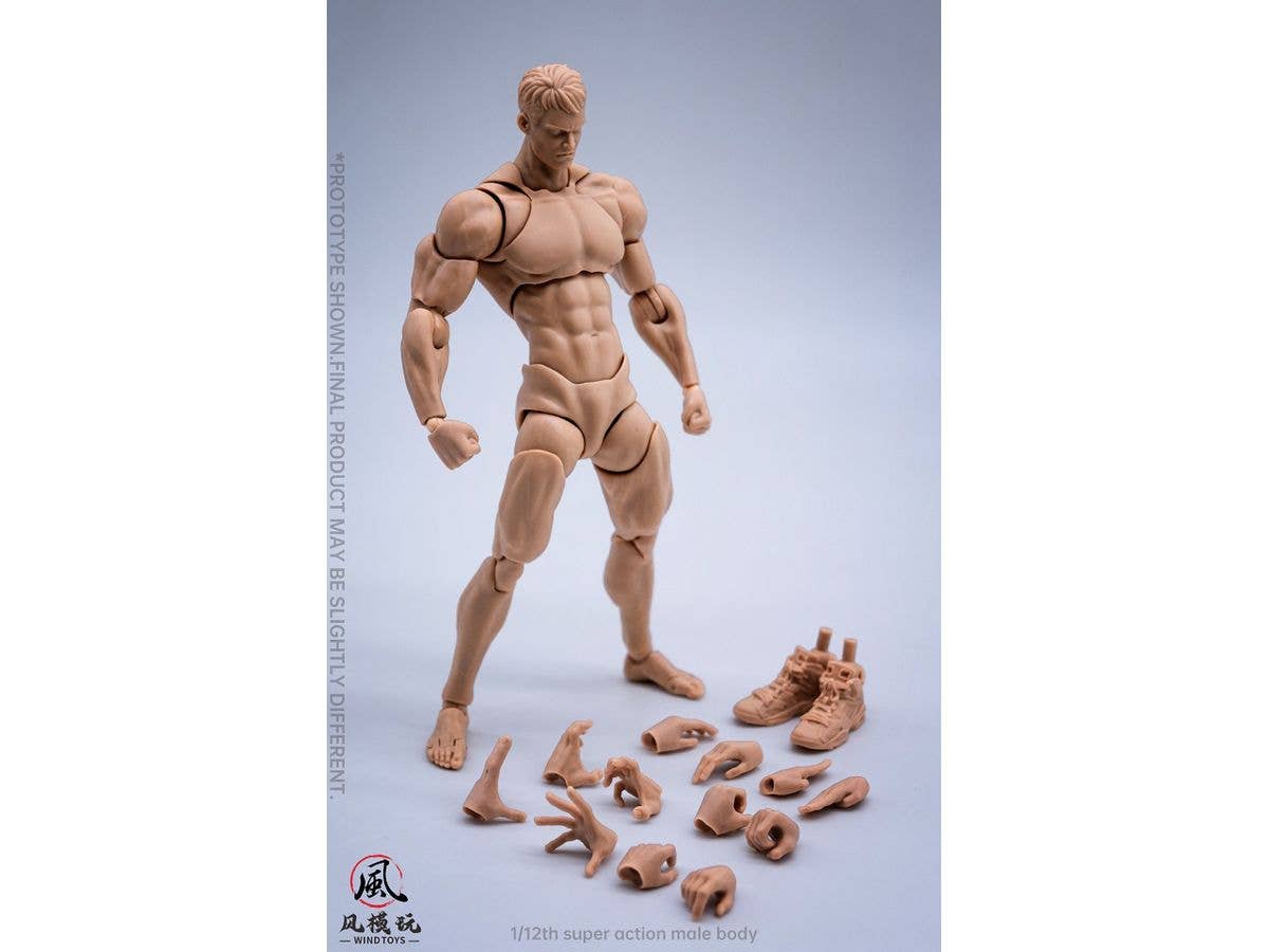 1/12 (WT-001B) スーパーフレキシブル男性素体B / アジアンスキン