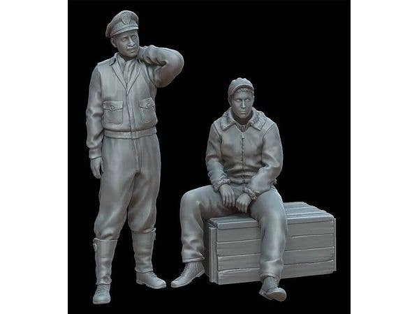 1/72 WW.2 米軍 P-51マスタング パイロット (2体入)