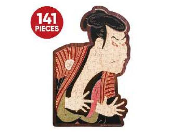 ウッディパズル リグミー: 三代目大谷鬼次の江戸兵衛 141ピース (27.0 x 17.2cm)