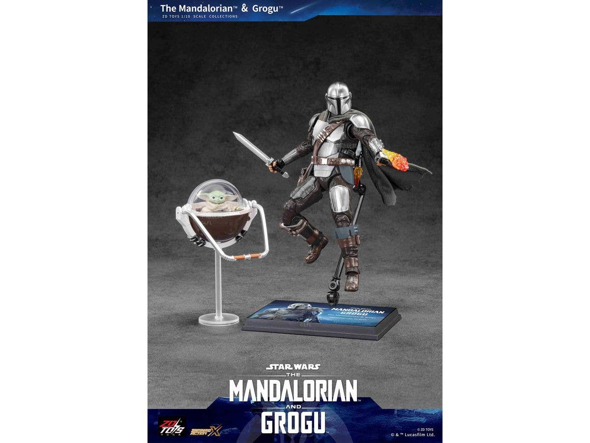 1/10 スター・ウォーズ アクションフィギュア マンダロリアン&グローグー