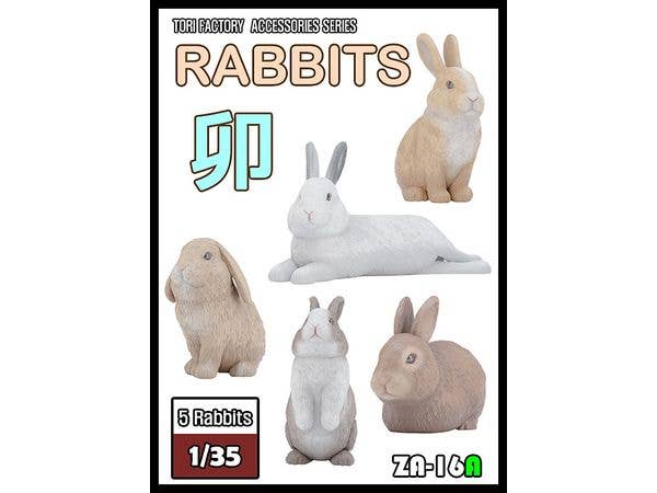 1/35 ジオラマアクセサリー ウサギセット (5点)